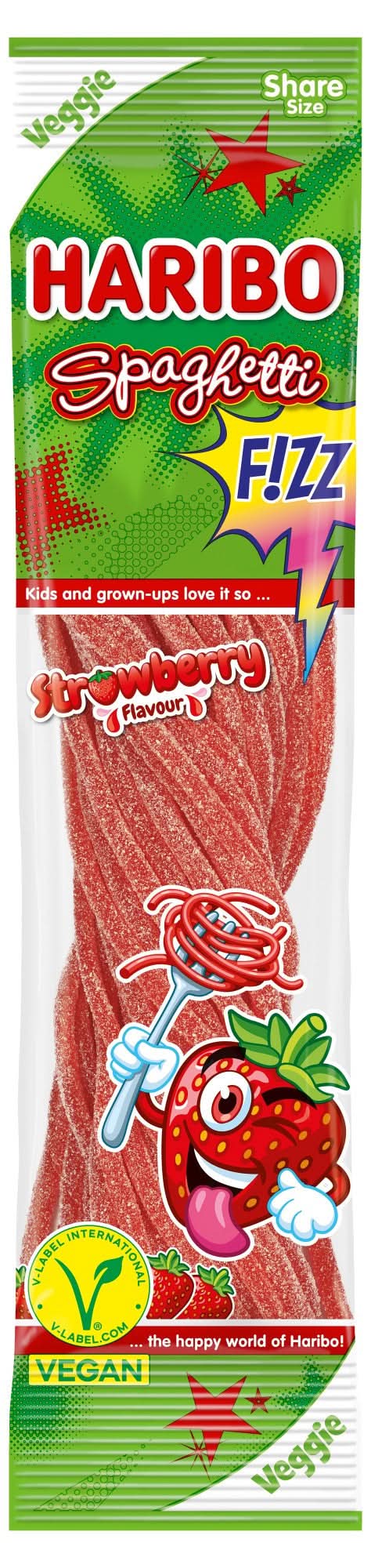 Haribo Spaghetti Erdbeere Beutel 200 g