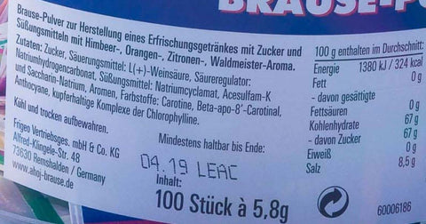 Frigeo Ahoj Brause-Pulver in 4 Sorten, 100 Beutel, 580 g
