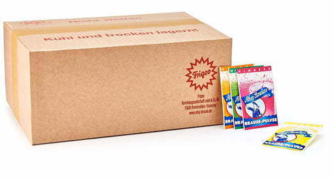 Frigeo Ahoj-Brause Pulver – Vorrats-Box, 500 Beutel, in der 2,9 kg Tüte