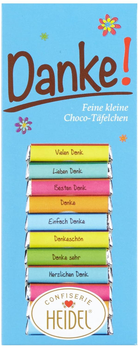 Confiserie Heidel Danke Täfelchen 80g