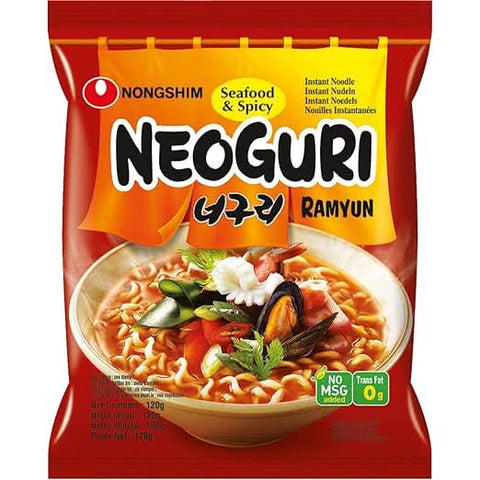 Nong Shim Neoguri Instantnudeln Seafood & Spicy Ramyun 20 x 120g