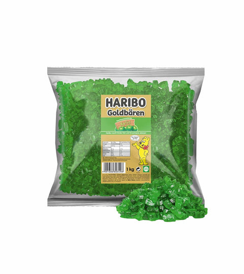 Haribo Goldbären Apfel, sortenreine Gummibärchen, 1kg