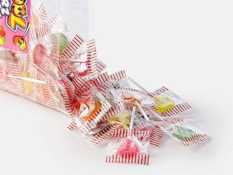 Cool Herzlolli 200 Stück im 1 kg Beutel, flache Lutscher in Herzform