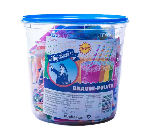 Frigeo Ahoj Brause-Pulver in 4 Sorten, 100 Beutel, 580 g