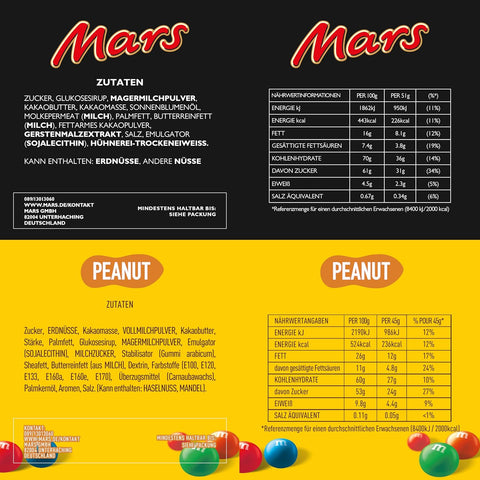 Mars, Snickers, Balisto & mehr Mixed Schokoriegel Box 72 Riegel (1 x 3.8kg)