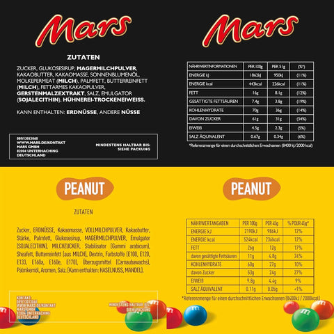 Mars, Snickers, Balisto & mehr Mixed Schokoriegel Box 72 Riegel (1 x 3.8kg)