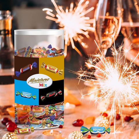 Miniatures Mix | 3kg | Mini Schokoriegel | Großpackung Schokolade | Party Mix