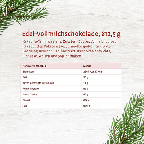 Riegelein Massiv St. Nikolaus groß 65 Stück / 812,5g