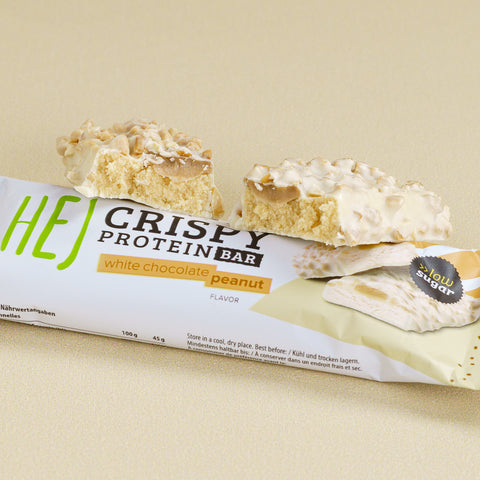 HEJ Crispy Bar Proteinriegel White Chocolate Peanut 45g
