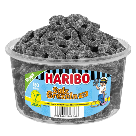 Haribo Salz Brezeln Runddose 150 Stück