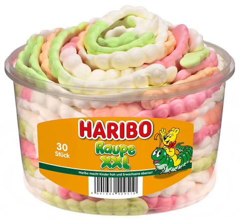 Haribo Raupe XXL Runddose 30 Stück