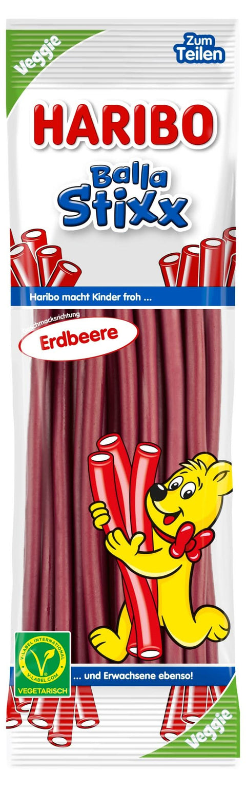 Haribo Balla Stixx Erdbeere Beutel 200 g