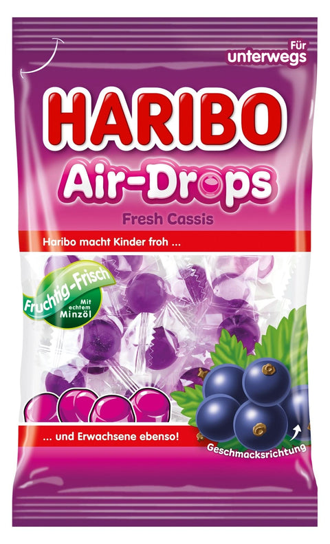 Haribo Air-Drops Fresh Cassis Beutel 100 g