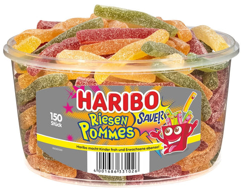 Haribo Riesen Pommes Runddose 150 Stück