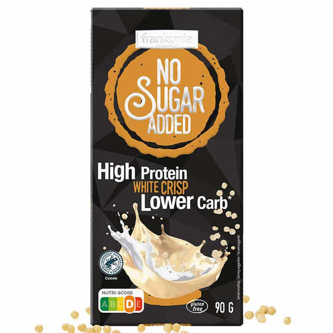 Frankonia No Sugar Added High Protein White Crisp Schokolade 90g