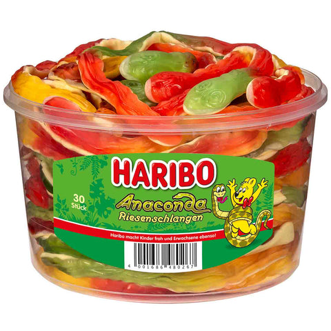 Haribo Anaconda Schlange Runddose 30 Stück