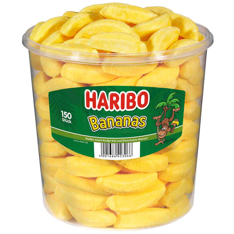 Haribo Bananas 150er Dose - Prime-Store Süßigkeiten Schnellversand