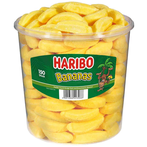 Haribo Bananas 150er Dose - Prime-Store Süßigkeiten Schnellversand