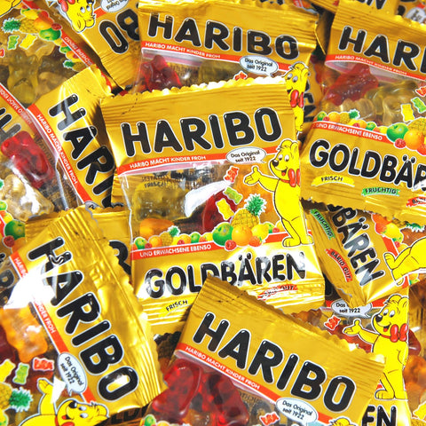 Haribo Goldbären 100 Minibeutel, 1kg Dose