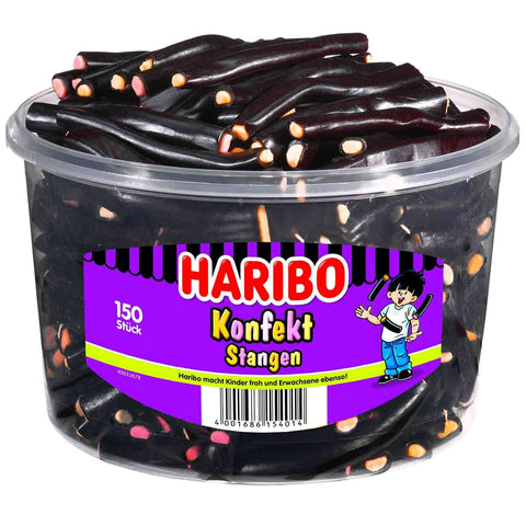 Haribo Konfekt-Stangen Dose 150er - Prime-Store Süßigkeiten Versand