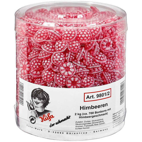 Küfa Himbeeren Fruchtbonbons, 700 Stück - 2kg