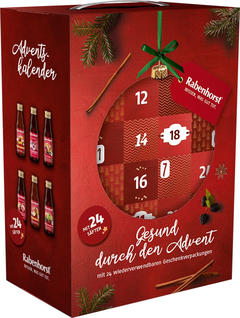 RABENHORST gesunder Saft Adventskalender 2025
