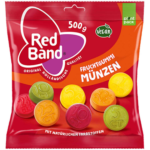 Red Band Fruchtgummi Münzen 500g