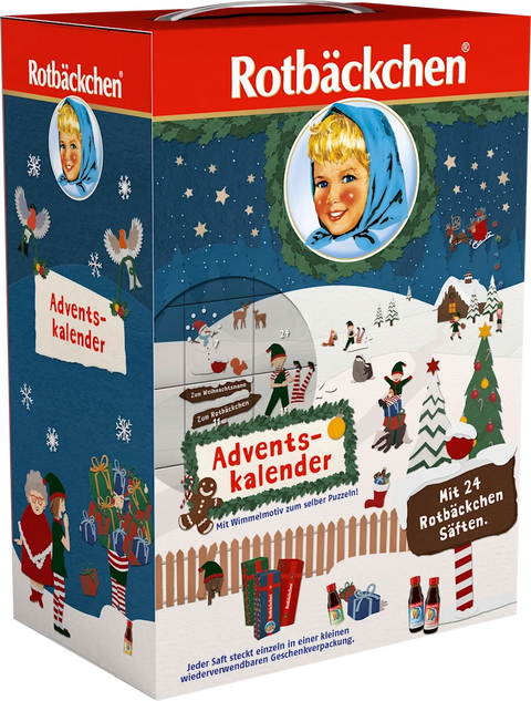 ROTBÄCKCHEN Saft-Adventskalender 2025