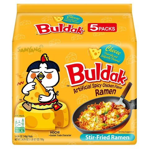 Samyang Buldak Cheese Hot Chicken Gelb 5er Pack