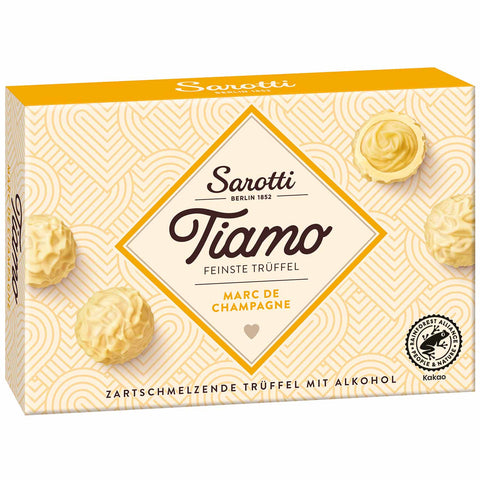 Sarotti Tiamo Feinste Trüffel Marc de Champagne 125g