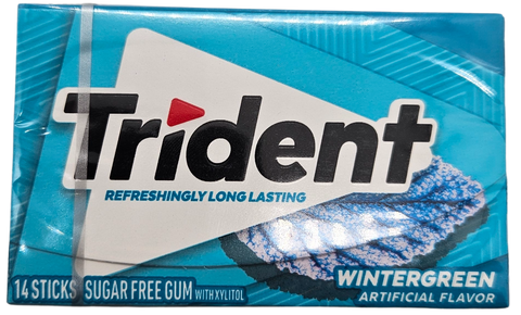 Trident Wintergreen Kaugummi – 14 Streifen