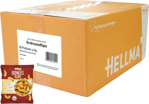 Hellma Erdnussflips 80x8g