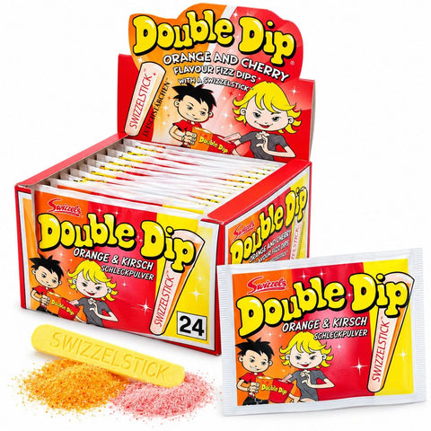 Swizzels Double Dip Orange & Cherry 24er