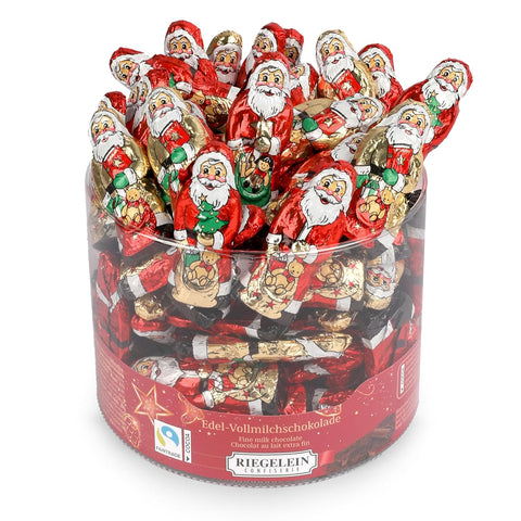 Riegelein massive Weihnachtsmännchen Dose, 70 Stück