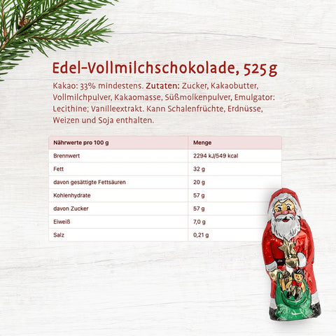 Riegelein massive Weihnachtsmännchen Dose, 70 Stück