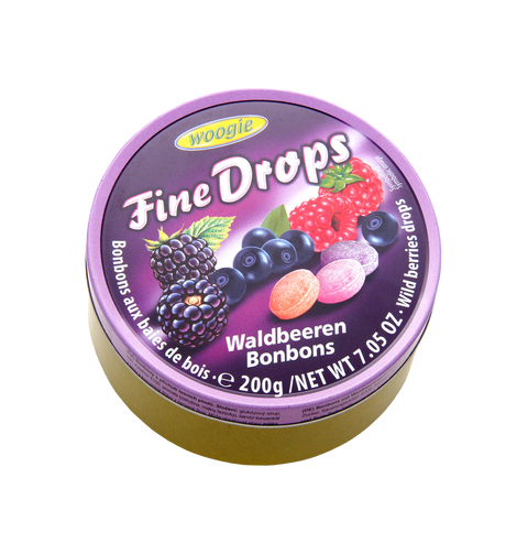 Woogie Fine Drops mit Waldbeerengeschmack 200g