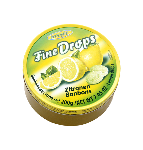 Woogie Fine Drops mit Zitronengeschmack 200g
