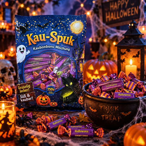 Kau-Spuk Kaubonbon-Mischung 750g – Süße & Fruchtige Kaubonbons – Halloween Süßigkeiten
