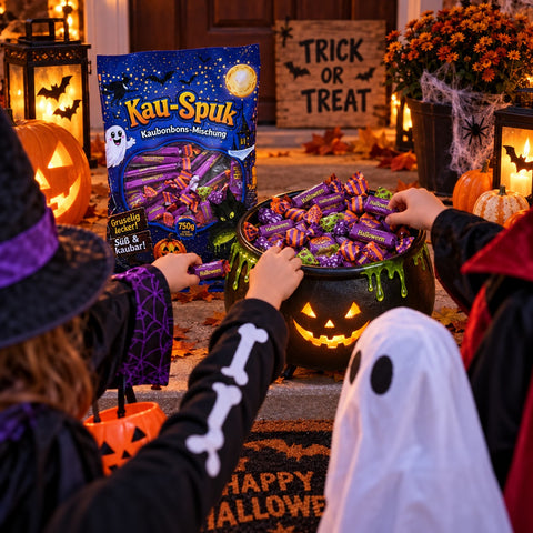 Kau-Spuk Kaubonbon-Mischung 750g – Süße & Fruchtige Kaubonbons – Halloween Süßigkeiten