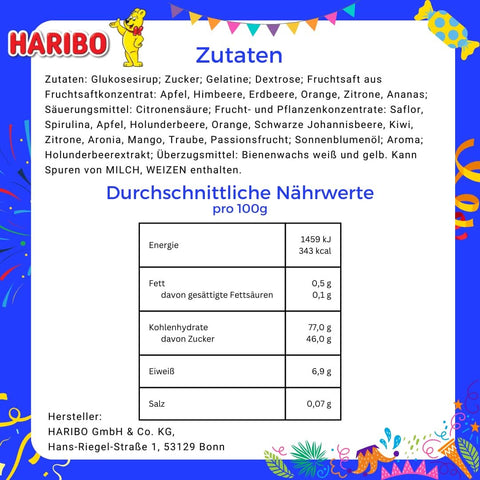 Haribo Wurfmaterial Minis für Karneval und Fasching - ca. 330 Stück - 10kg