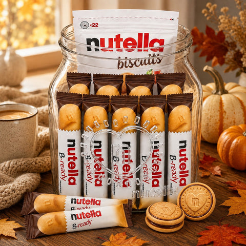 Nutella Geschenkglas mit B-ready & Biscuits – 31 Snacks im Glas - 502g