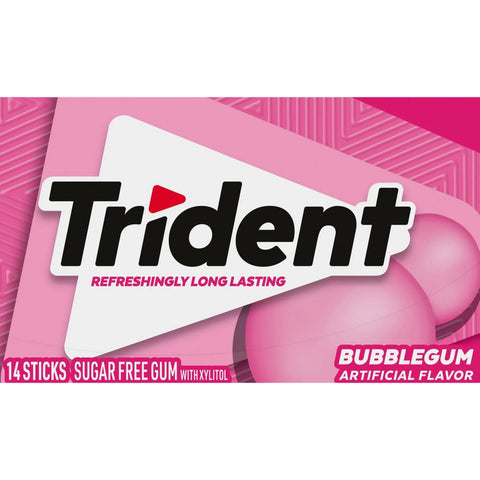 Trident Bubblegum Kaugummi - 14 Streifen