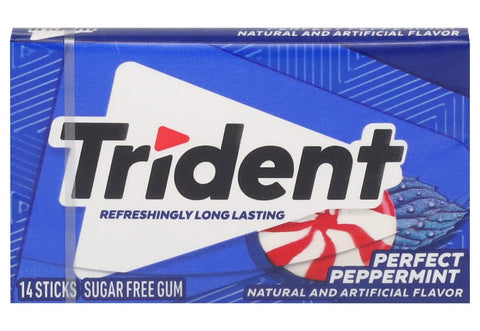 Trident Perfect Peppermint Kaugummi - 14 Streifen