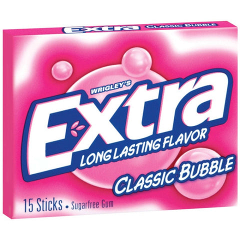 Wrigley's Extra Classic Bubble Kaugummi - 15 Streifen