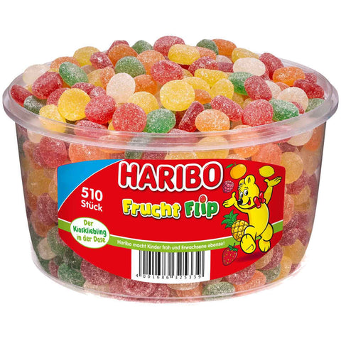 Haribo Frucht Flip Runddose 510 Stück