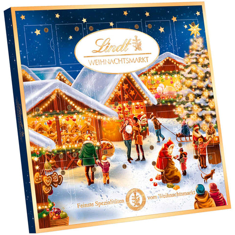 Lindt Weihnachtsmarkt Mini Tisch Adventskalender 115g