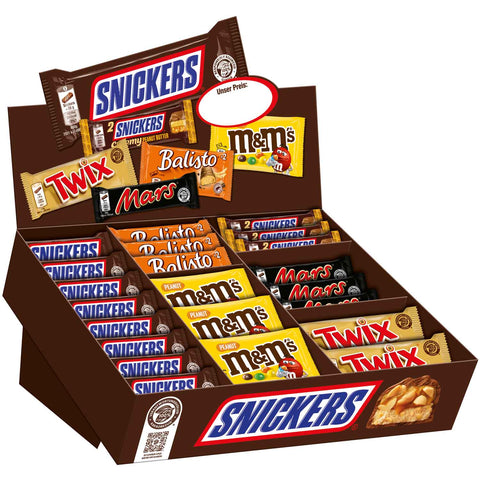 Mars, Snickers, Balisto & mehr Mixed Schokoriegel Box 72 Riegel (1 x 3.8kg)