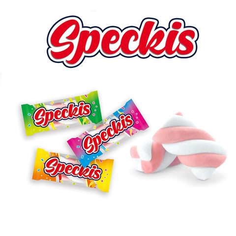 Marshmallow Speckis Speckseile als Wurfmaterial für Karneval & Fasching – 100 Stück einzeln verpackt 300g