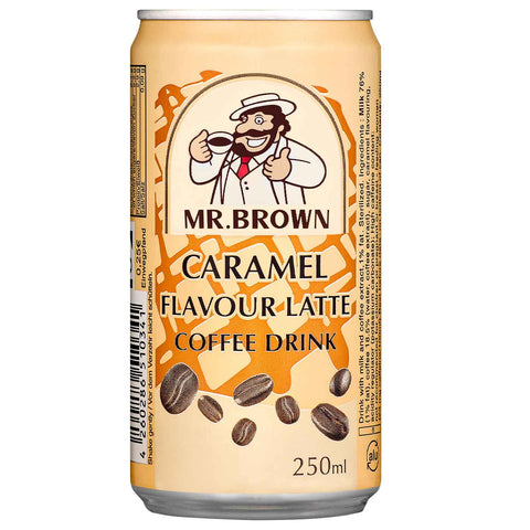 Mr. Brown Coffee Drink Caramel Latte 24 x 250ml