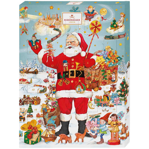 Niederegger Adventskalender Weihnachtsmann 500g